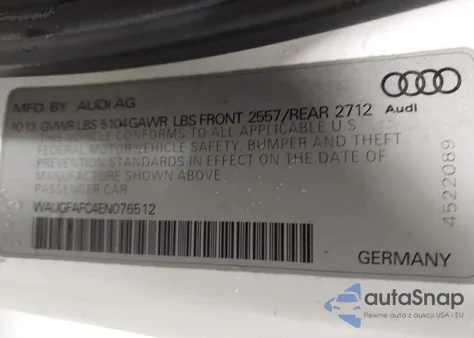 2014 Audi A6 2.0T Premium из США, поврежденный, VIN WAUGFAFC4EN076512